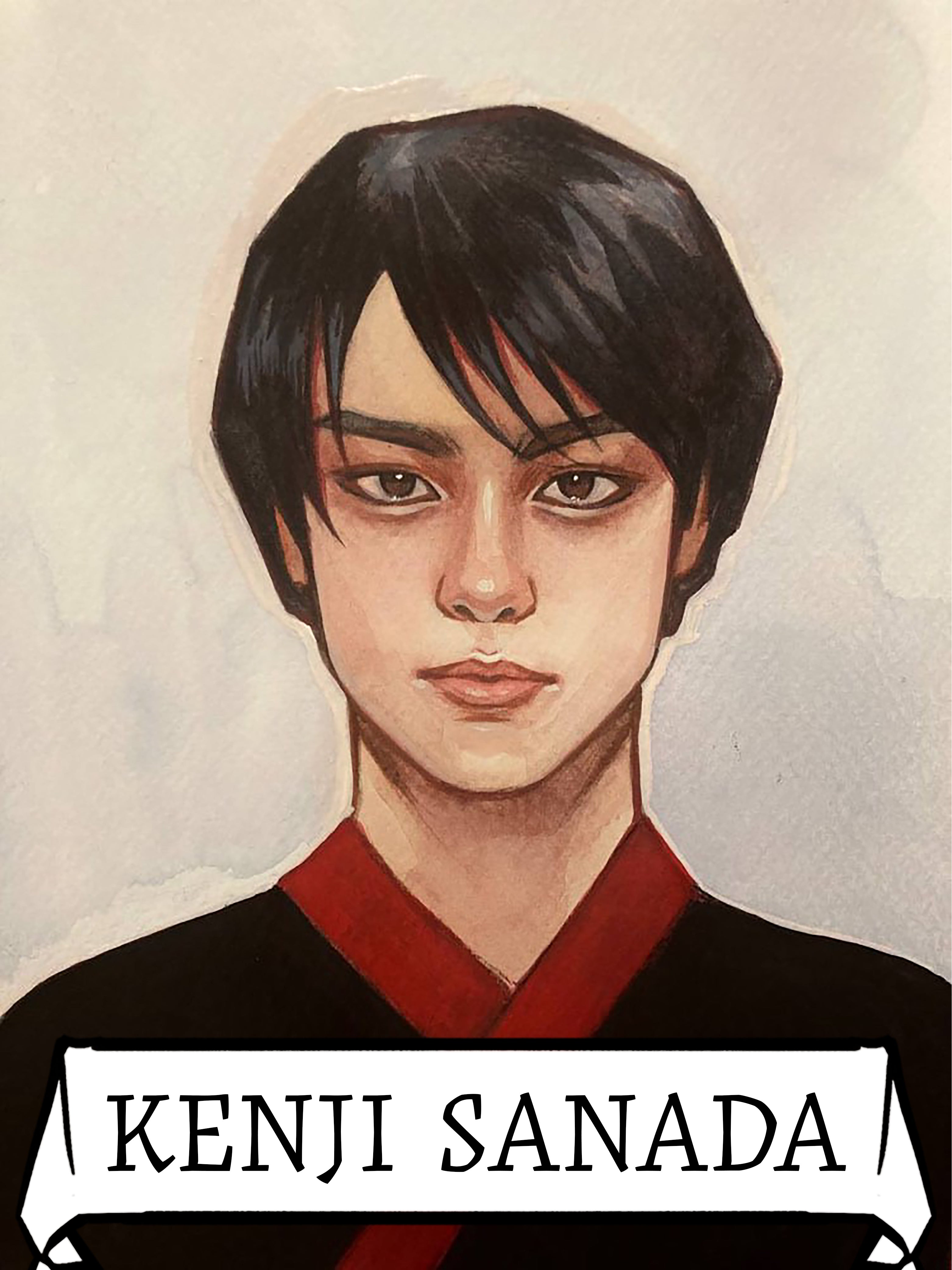 Kenji Sanada An illustration from The Little Sushi Chef. A thriller by Ty Hutchinson